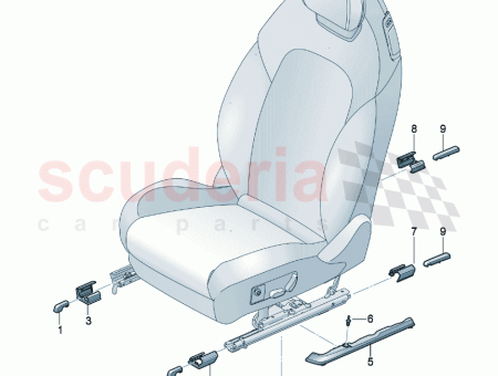 Photo of Cover for guide rail for seat D 14…