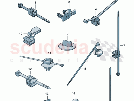 Photo of securing clip wiring harness for self levelling suspension…