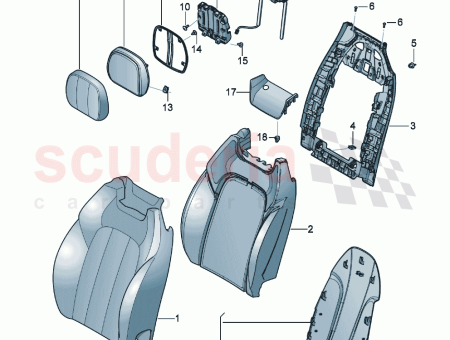 Photo of padding for backrest with heater element D 25…