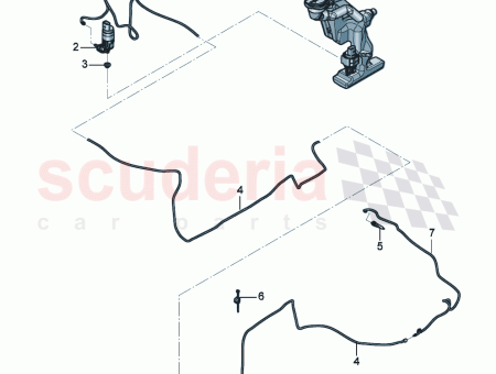 Photo of Hose line for washer water Reversing camera…