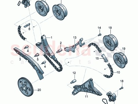 Photo of timing chain with Tensioner blade…