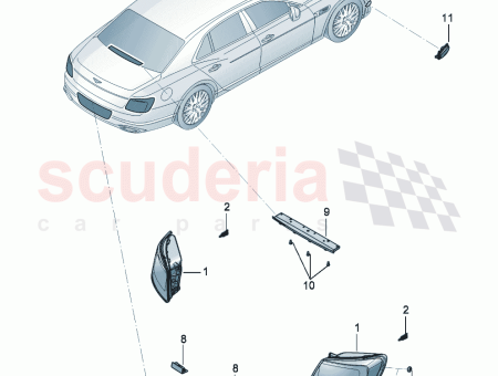 Photo of LED tail light chrome trim D 02 12…