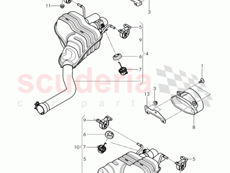 Photo of HALTERUNG AUSPUFFROHRSPITZEN 3W0 253 463…