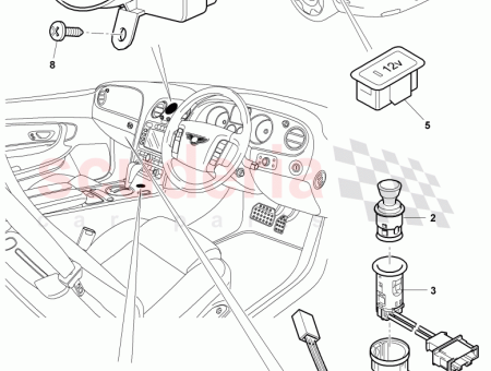 Photo of Socket Luggage compartment trim F 3S M 090…