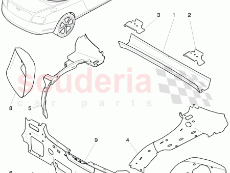 Photo of REPARATURBLECH TRENNWAND UNTEN 3W7 813 482…