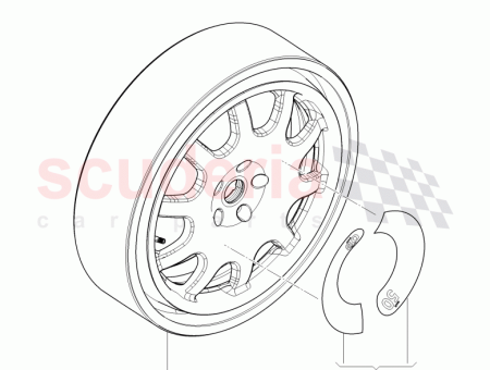 Photo of RADSCHEIBE ALU MIT REIFEN RESERVERAD NACH BEDARF VERWENDEN…
