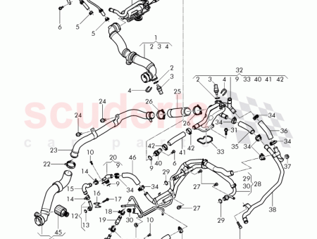 Photo of WASSER K HLMITTELLEITUNG MIT WASSERSCHLAUCH 07C 121 507…