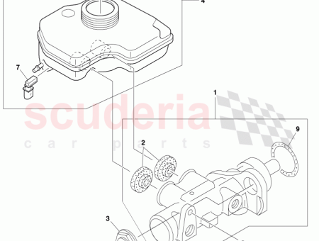 Photo of DICHTUNG ZWISCHEN BREMSSERVO UND TANDEMHAUPTBREMSZYLINDER…