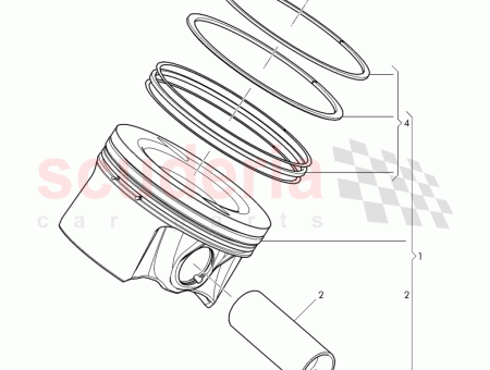 Photo of KOLBEN KOMPLETT D MJ 2016 07V 107 065…