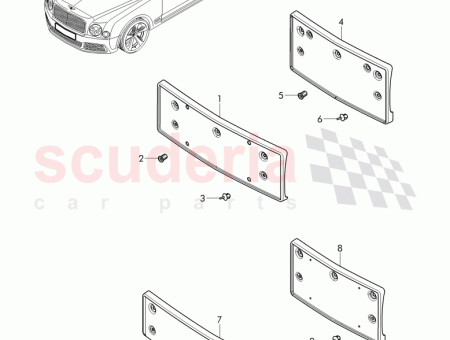 Photo of RAHMEN F R NUMMERNSCHILD 3Y0 807 287…