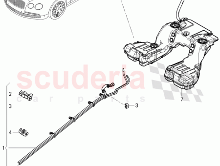 Photo of KRAFTSTOFFLEITUNG MIT ENTL FTUNG UND UNTERDRUCK ROHR 4W0…