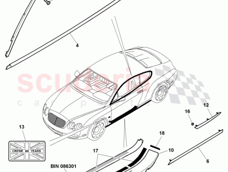 Photo of SCHWELLERSCHUTZ EINSTIEGSLEISTE 3W8 853 537…
