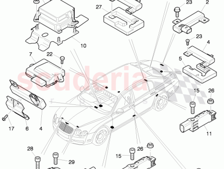 Photo of HALTERUNG AIRBAG STEUERMODUL KEIN ERSATZTEIL…