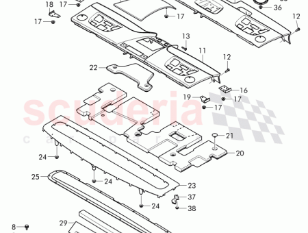 Photo of LEISTE HUTABLAGE HINTEN 4W0 864…
