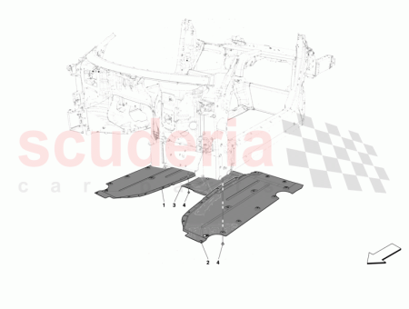 Photo of KOMPLETTES MITTLERES FLACHES UNTERBODENSCHUTZTEIL RECHTS…