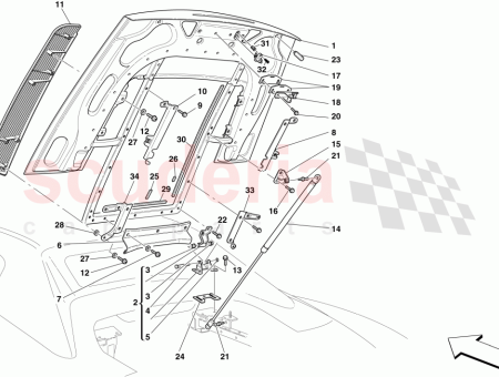Photo of MOTORDECKEL GASDRUCKFEDER…