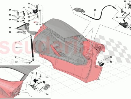 Photo of KOMPLETTES UNTERES LINKES T RSCHARNIER…