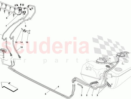 Photo of VORDERE LINKE SEITE KRAFTSTOFFLEITUNG…