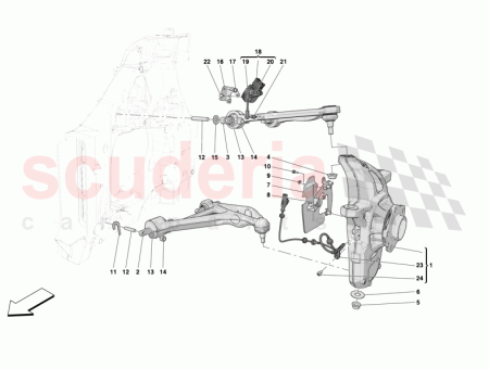 Photo of RH FRONT HUB CARRIER BRACKET…