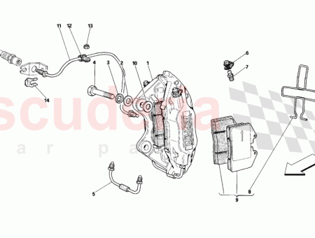Photo of LINKER HINTERER BREMSSATTEL MIT BEL GEN BREMBO…