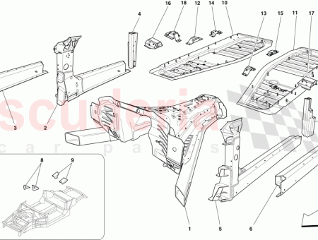 Photo of INNERE HINTERE HALTERUNG RECHTER SEITENSITZ…