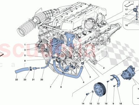 Photo of LEITUNG VON DER SPULE ZUM SERVOLENKUNGSFL SSIGKEITSBEH LTER…