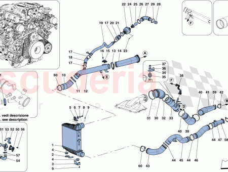 Photo of LINKE SEITENLEITUNG VOM TURBOLADER ZUM LADELUFTK HLER…