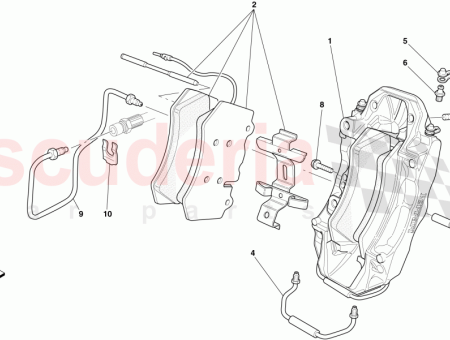 Photo of ROHR ZUM VORDEREN BREMSSATTEL AUF DER LINKEN SEITE…