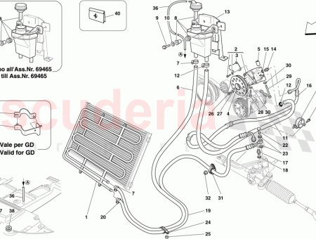 Photo of LEITUNG VON DER SERVOLENKUNGSPUMPE ZUM LENKGETRIEBE…