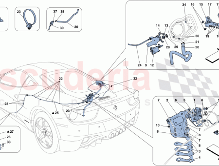 Photo of BOWDENZUG ZUR ENTRIEGELUNG DER MOTORRAUMKLAPPE…