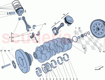 Photo of KOMPLETTER KOLBEN RECHTE ZYLINDERBANK…