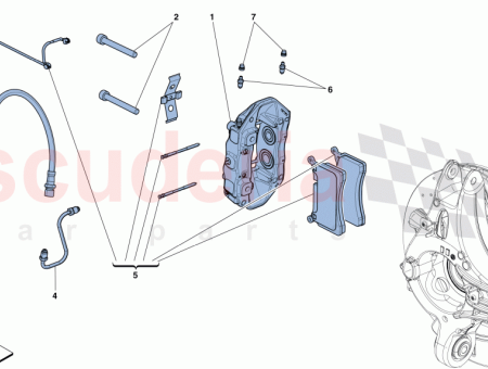 Photo of BREMSSATTEL HINTEN RECHTS MIT BEL GEN…