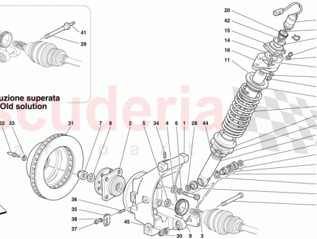 Photo of KOMPLETTER NABENHALTER HINTEN RECHTS…