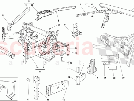 Photo of RECHTE SEITE OBERE USSERE DIAGONALE FEUERWANDSTREBE…