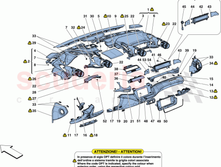 Photo of KOMPLETTER OBERER TEIL DER RECHTEN SEITE DES ARMATURENBRETTS…