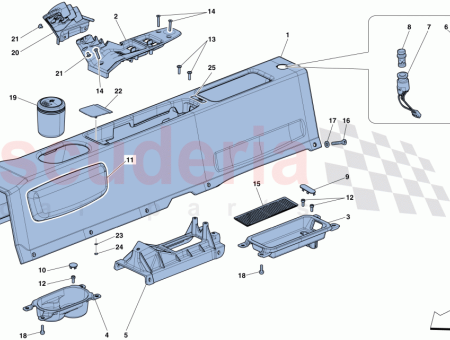 Photo of KOMPLETTES MITTELKONSOLENPOLSTER…