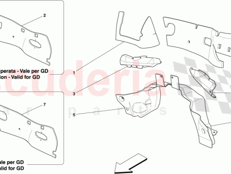 Photo of RECHTE SEITE OBERE SEITLICHE FIREWALL ISOLIERUNG…