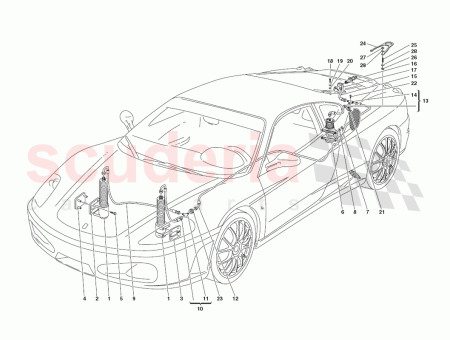 Photo of LEITUNG VON DER HINTEREN T VERSCHRAUBUNG ZUM WAGENHEBER…