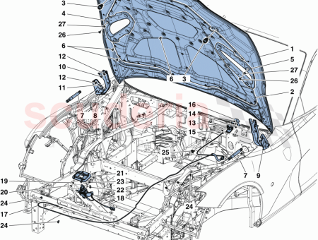 Photo of HALTERUNG F R MOTORRAUMDECKELGRIFF…