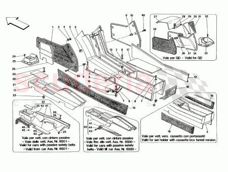 Photo of VERKLEIDETE KONSOLE DER FESTSTELLBREMSE MIT VERDECKTEM SCHUTZ…