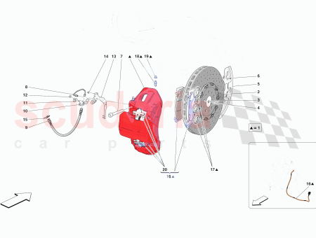 Photo of KOMPLETT LINKE SEITE VORNE BREMSSATTEL…