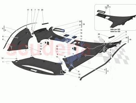Photo of KOMPLETT RECHTE SEITE WINDSCHUTZSCHEIBENABLAGE…
