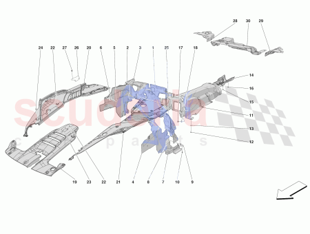Photo of KOMPLETT RECHTE SEITE SEITLICH RECHTE SEITE MOTORRAUMABDECKUNG…