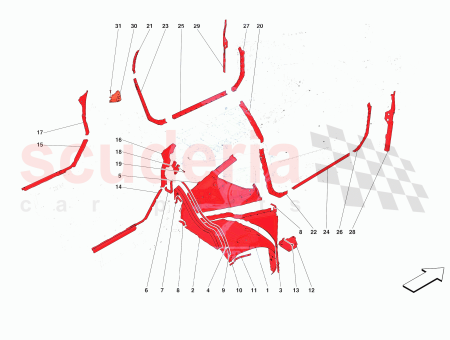 Photo of HINTERES ELEMENT DES SEITLICHEN UNTERBAUS DER LINKEN SEITE…