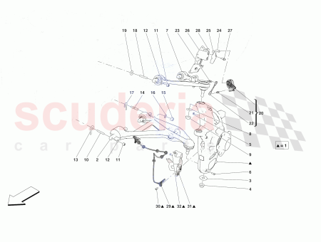 Photo of RH FEDERWEGSENSORHALTERUNG VORNE…
