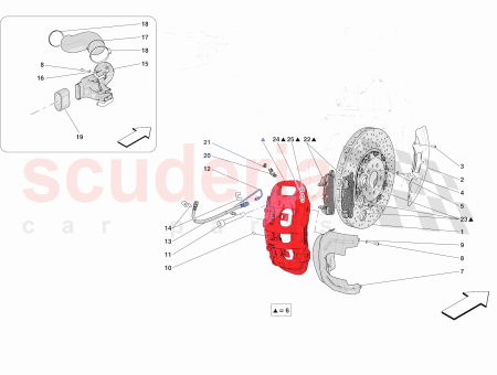 Photo of KOMPLETTER BREMSSATTEL VORNE RECHTS…