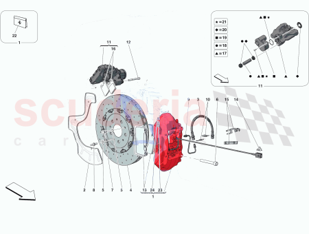 Photo of LH BREMSSATTEL HINTEN MIT BEL GEN…