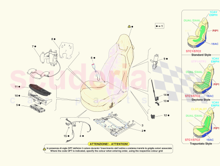 Photo of RECHTER SEITENSITZ KOMPLETT MIT F HRUNGSSCHIENEN…