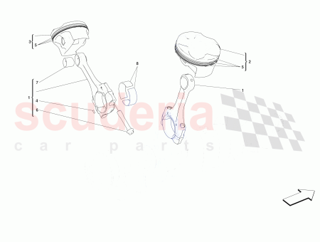 Photo of KOMPLETT RECHTE SEITE KOLBEN…