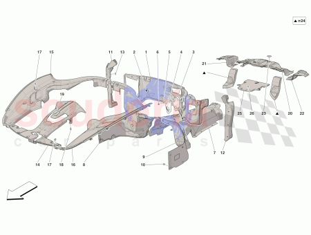 Photo of KOSMETISCHE ABSCHIRMUNG MOTORRAUM LINKS KOMPLETT…